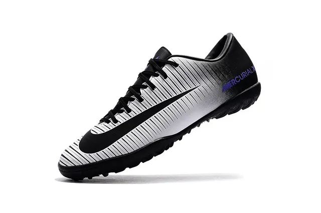 Nike Tênis de Futebol Indoor Laranja Preto Silhueta Baixa Ribeteada Superior Sintética 6