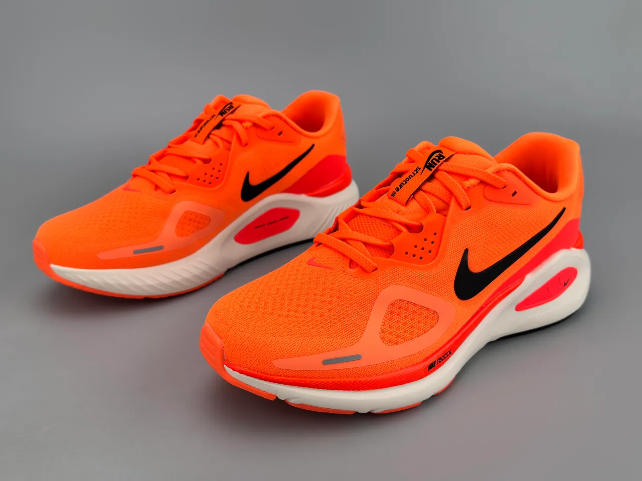 Nike Orange Black Mesh Upper Synthetic Overlays Running Shoes 5