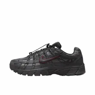 Nike P-6000 Black Tonal Camo Maroon Swoosh Lifestyle Sneakers