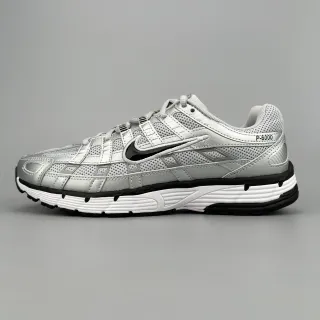 Nike P-6000 Métallique Argent Noir Blanc Chaussures de course
