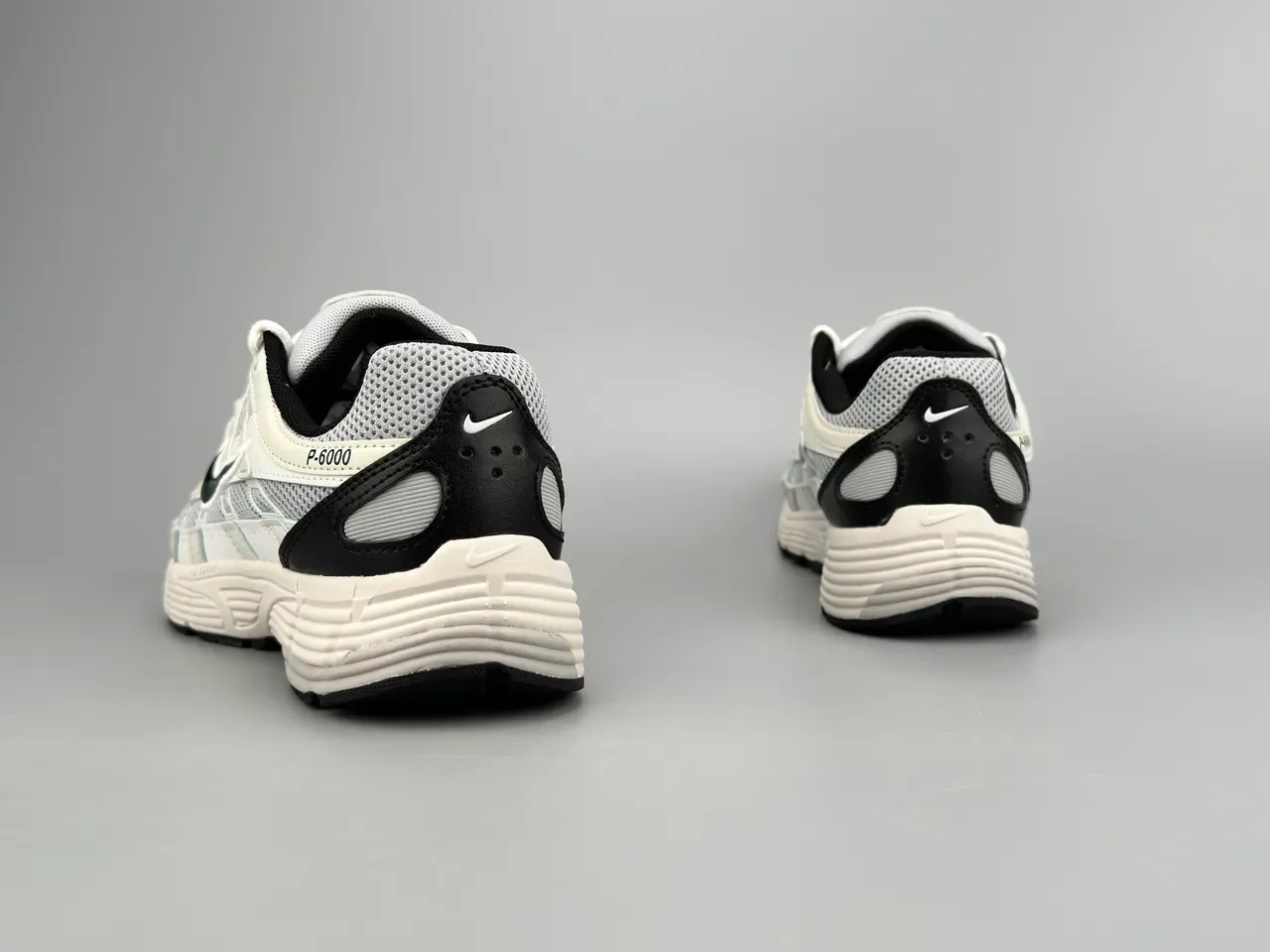 Nike P-6000 Off-White and Gray Lifestyle Sneakers 4
