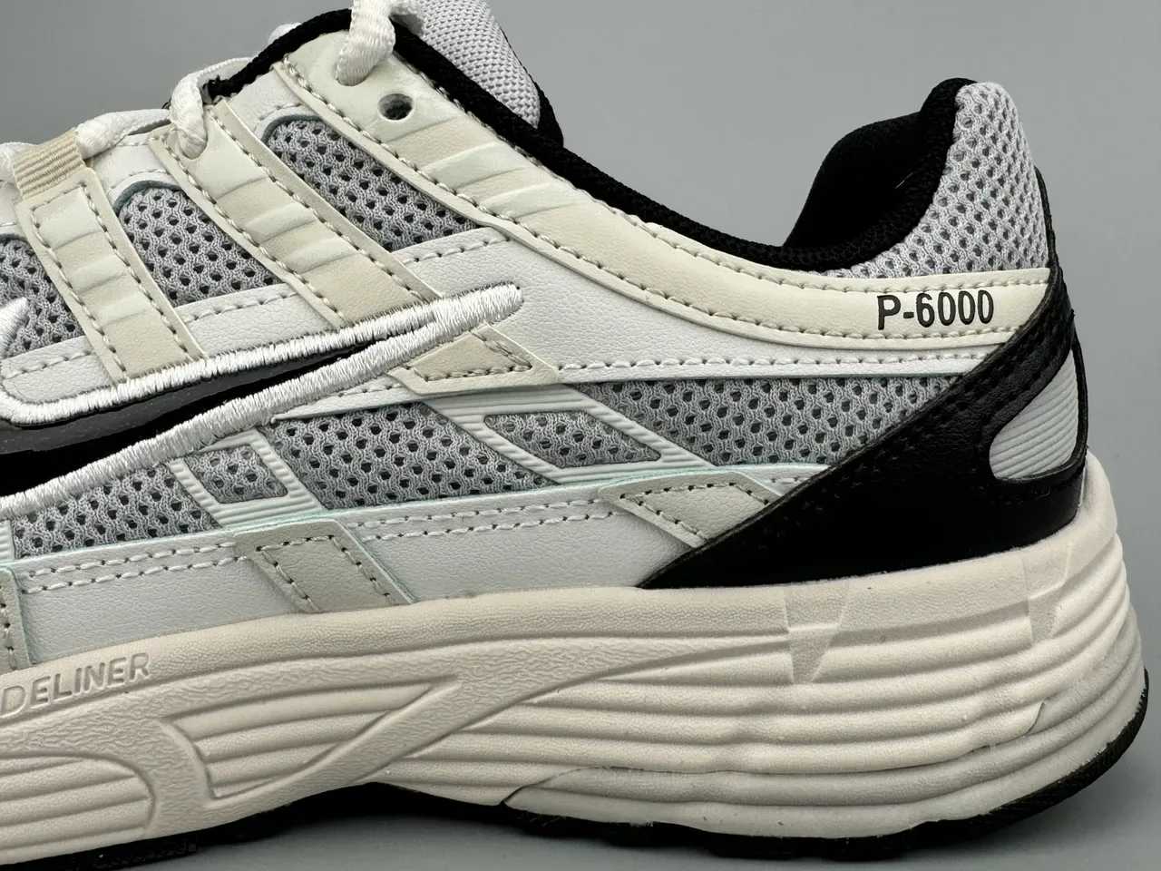 Nike P-6000 Off-White and Gray Lifestyle Sneakers 5