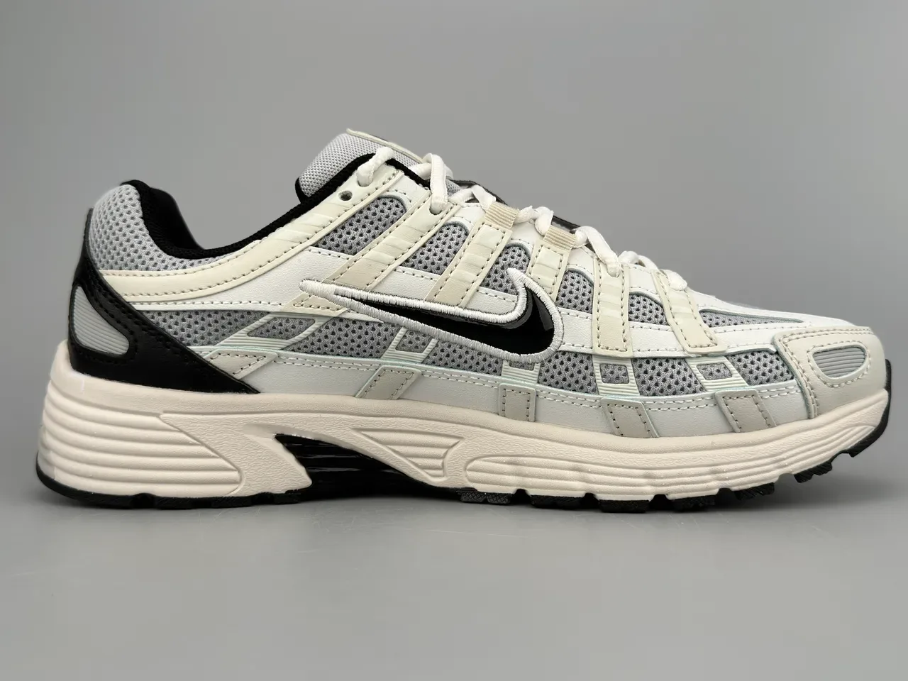 Nike P-6000 Off-White and Gray Lifestyle Sneakers 10