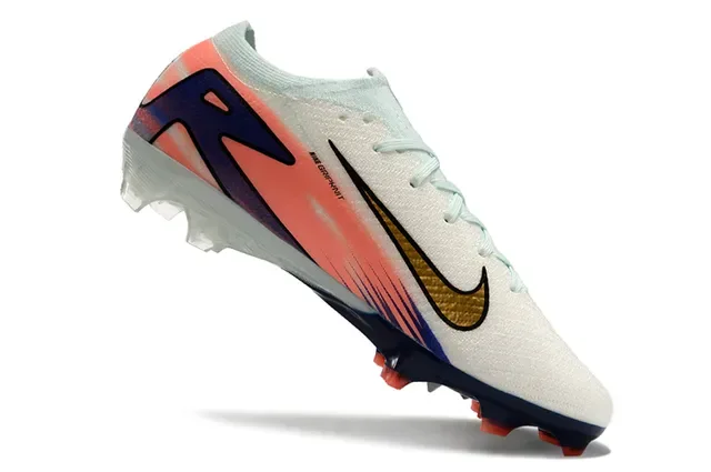 Chaussures de football Nike Phantom GT Air Zoom White Coral Navy Gold Firm-Ground 2