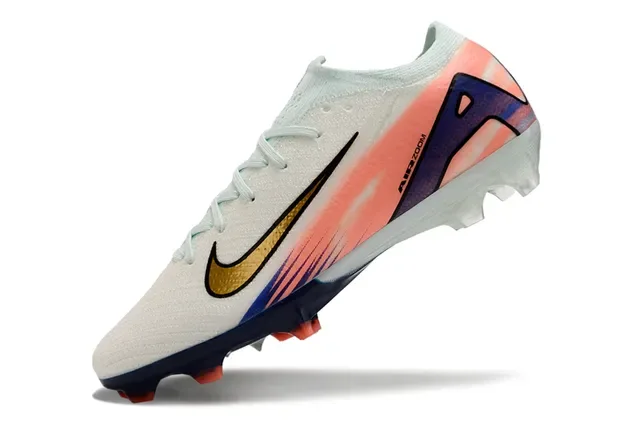 Chaussures de football Nike Phantom GT Air Zoom White Coral Navy Gold Firm-Ground 3