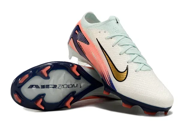 Chaussures de football Nike Phantom GT Air Zoom White Coral Navy Gold Firm-Ground 4
