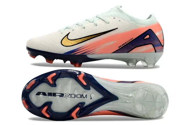 Chaussures de football Nike Phantom GT Air Zoom White Coral Navy Gold Firm-Ground 6