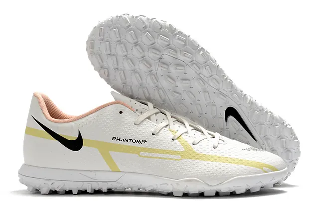 Nike Phantom GT Chaussures de football turf noir brun à col bas en synthétique 3