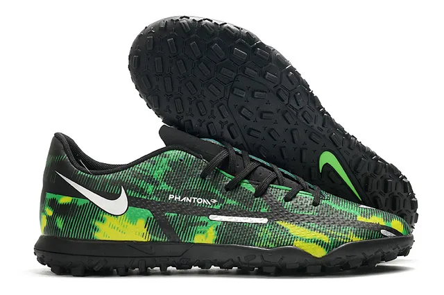 Nike Phantom GT Chaussures de football turf noir brun à col bas en synthétique 6