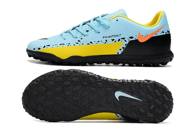 Nike Phantom GT Chaussures de football turf noir brun à col bas en synthétique 19