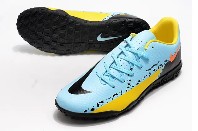 Nike Phantom GT Chaussures de football turf noir brun à col bas en synthétique 23