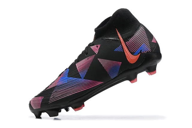 Nike Phantom GT Black Multicolor High-Cut Sock-Fit Collar Firm-Ground Soccer Shoes 5