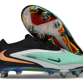 Nike Phantom GT أحذية كرة القدم أرضية صناعية أسود متعدد الألوان قماشة علوية لوحة أساسية قزحية