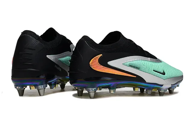 Nike Phantom GT أحذية كرة القدم أرضية صناعية أسود متعدد الألوان قماشة علوية لوحة أساسية قزحية 5