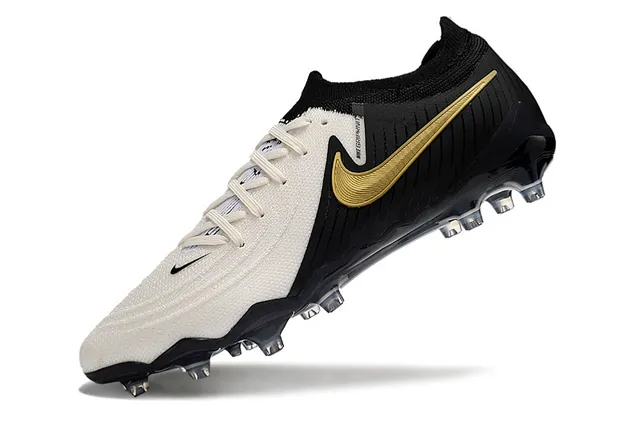 Nike Phantom GT Gold Black White Firm-Ground Soccer Shoes 3