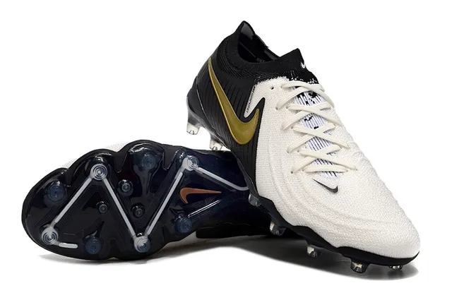 Nike Phantom GT Gold Black White Firm-Ground Soccer Shoes 4