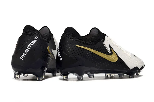Nike Phantom GT Gold Black White Firm-Ground Soccer Shoes 5
