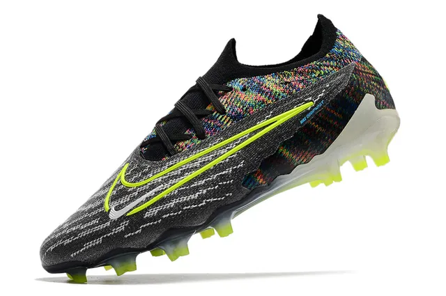 نايك Phantom GT متعدد الألوان أصفر Flyknit الوجه غير متناظر الرباط Firm-Ground أحذية كرة القدم 4