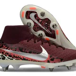 Nike Phantom GT United برجرندي طباعة حيوانية أحذية كرة قدم للأرض الصلبة