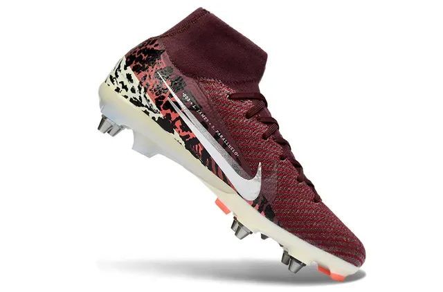 Nike Phantom GT United বুরগান্ডি অ্যানিমেল প্রিন্ট ফার্ম গ্রাউন্ড ফুটবল জুতো 2