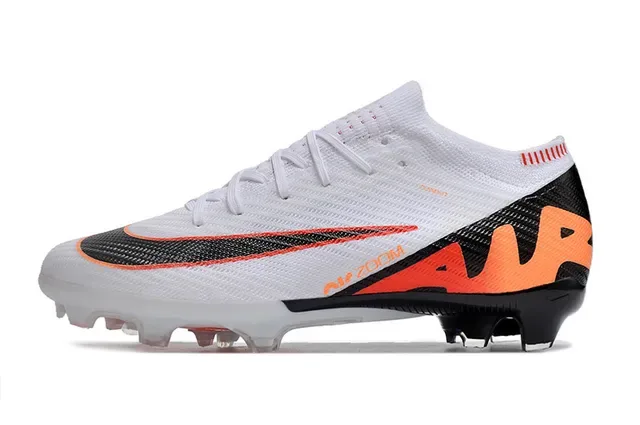 Nike Phantom GT Chaussures de football blanc orange upper knit col haut pour terrain ferme 8