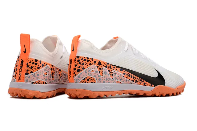 Nike Phantom GT blanc orange bas de coupe synthétique supérieur maille texturée doigt gazon artificiel chaussures de football 5
