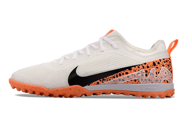 Nike Phantom GT blanc orange bas de coupe synthétique supérieur maille texturée doigt gazon artificiel chaussures de football 7