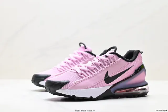 Nike Pink Black Mesh Upper Visible Air Unit Sneakers 4