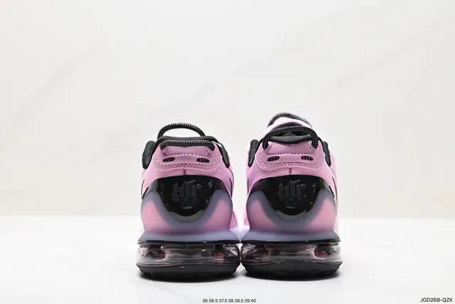 Nike Pink Black Mesh Upper Visible Air Unit Sneakers 6