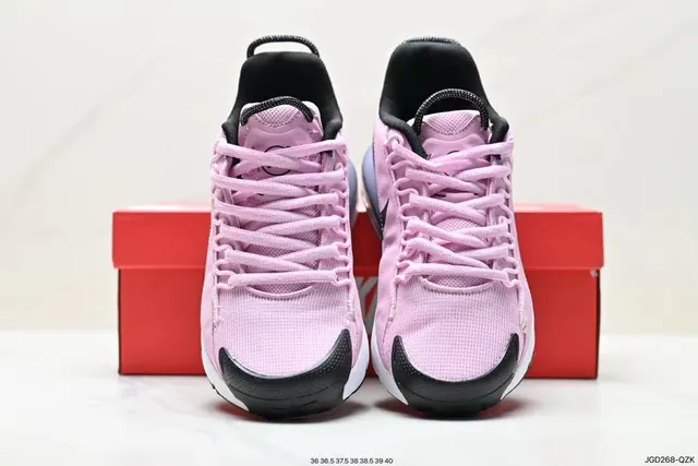 Nike Pink Black Mesh Upper Visible Air Unit Sneakers 7