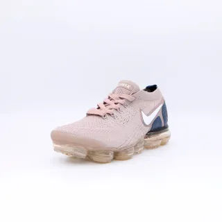 Nike Pink Navy Flyknit Upper Full-Length Visible Air Sole Lifestyle Sneakers