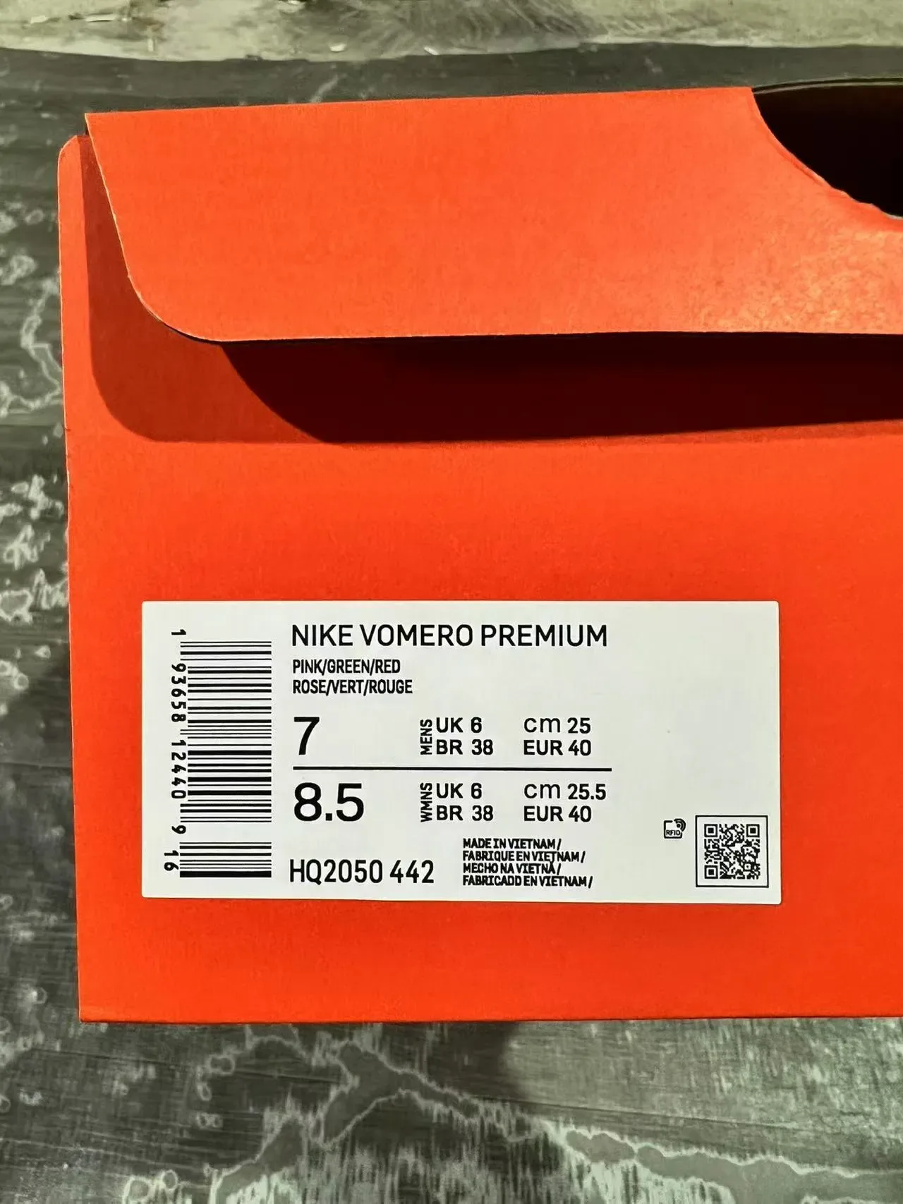 Chaussures Running Nike Rose Orange Upper Maille Tricotée Visible Full-Length Air Unit 2