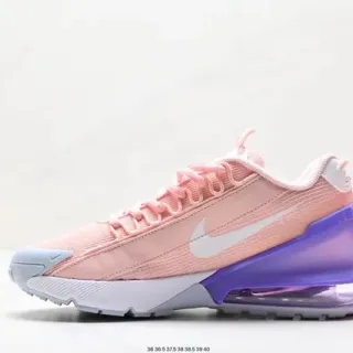 Nike Pink Purple Mesh-and-Textile Upper Gradient Translucent Heel Unit Lifestyle Sneakers