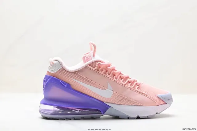 Nike Pink Purple Mesh-and-Textile Upper Gradient Translucent Heel Unit Lifestyle Sneakers 5