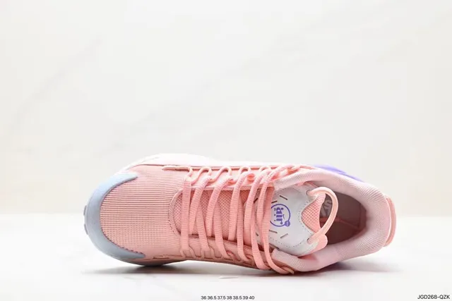 Nike Pink Purple Mesh-and-Textile Upper Gradient Translucent Heel Unit Lifestyle Sneakers 6