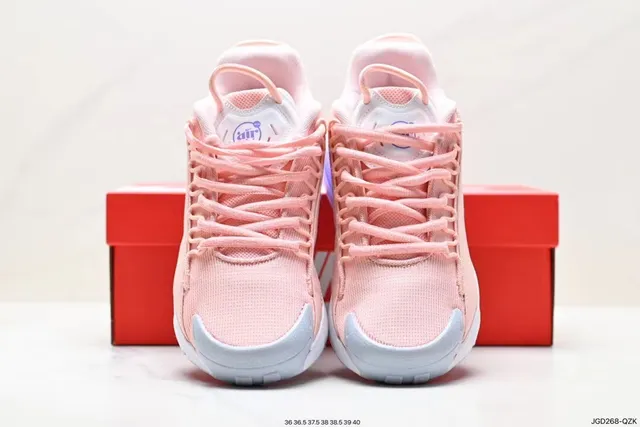 Nike Pink Purple Mesh-and-Textile Upper Gradient Translucent Heel Unit Lifestyle Sneakers 8