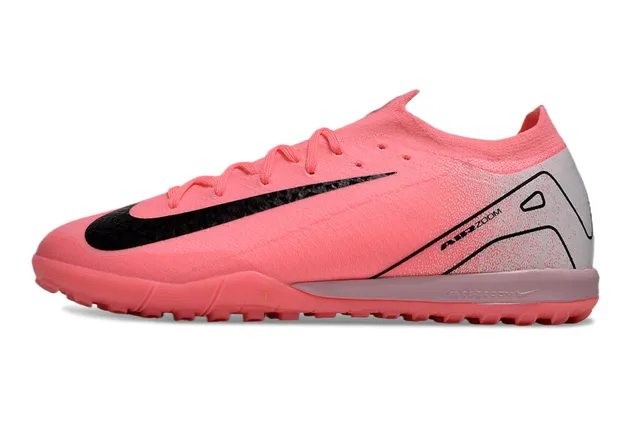 Nike Chaussures de soccer indoor à upper en tricot rose argent, col intégré 7