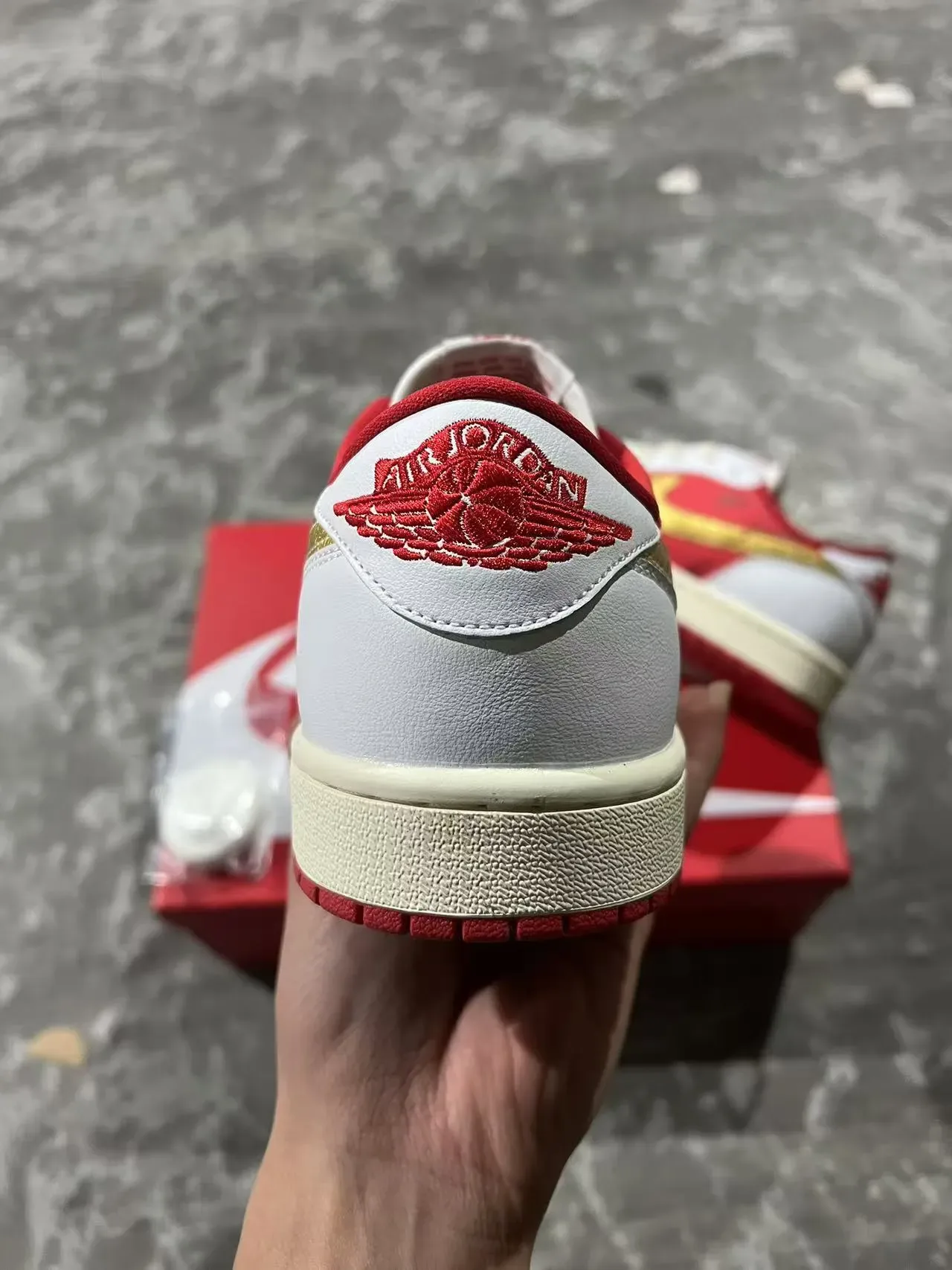 Nike Red Gold Low-Top Swoosh Lifestyle Sneakers 8