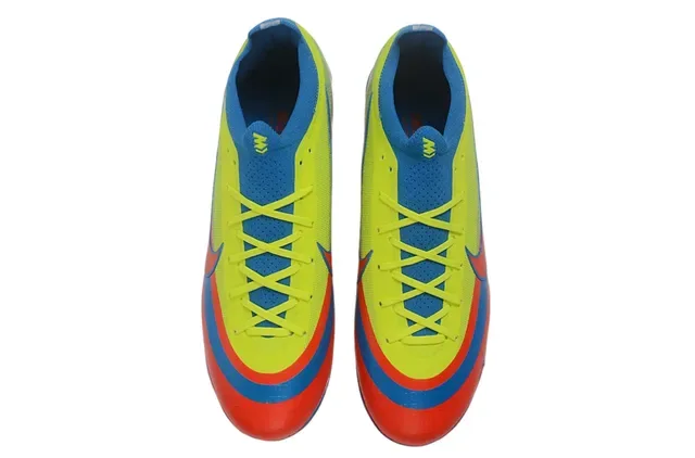 Nike Red Multicolor Low-Cut Synthetic Mesh Upper Firm-Ground Soccer Shoes 2
