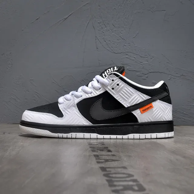 Nike SB Dunk Low Off-White Black and White Skateboard Shoes 7