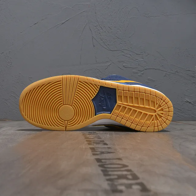 Nike SB Dunk Low Rouge Bleu Jaune Chaussures de Skateboard 5