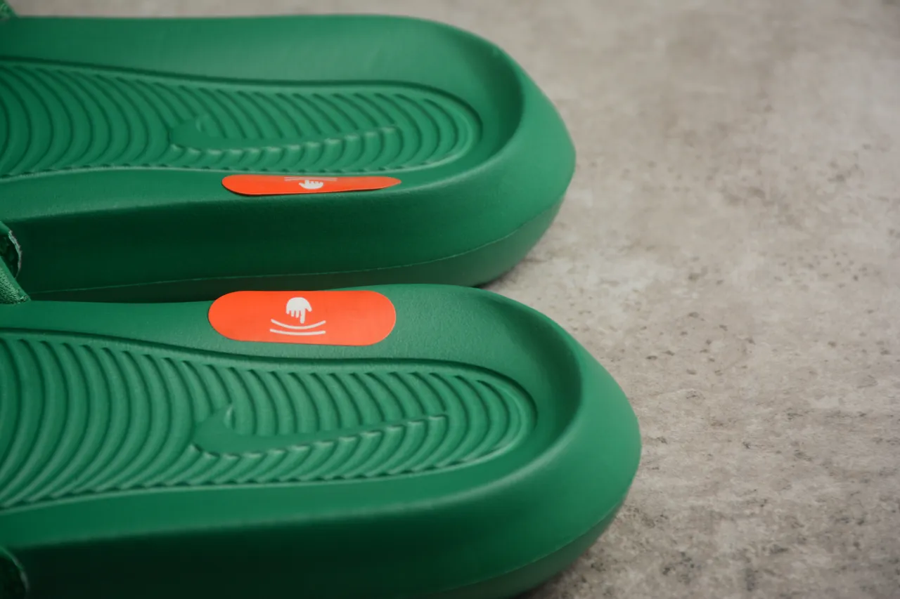 Nike SB Slide Green White Orange Slippers 5