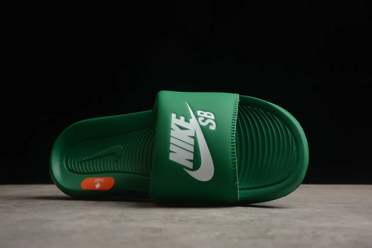 Nike SB Slide Green White Orange Slippers 10