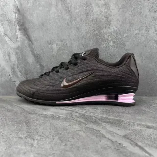Nike Shox Black Pink Knit Upper Visible Cushioning Lifestyle Sneakers