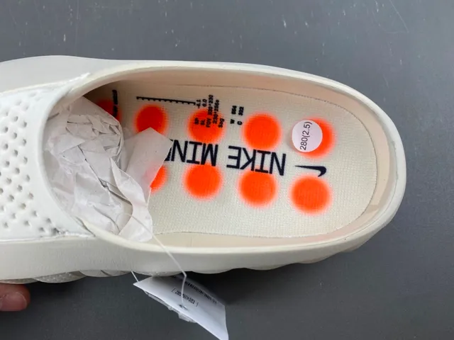 Nike Slide Off-White Perforated Molded Foam Slipper 4