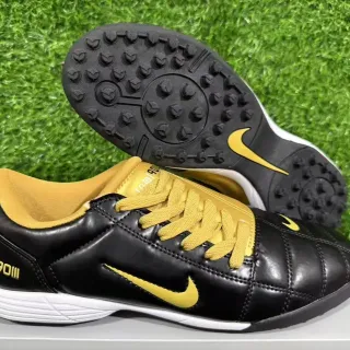 Nike Total 90 III Black and Gold Turf Soccer Shoes