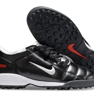 Nike Total 90 III Black White Silver Turf Soccer Shoes