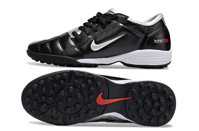 Nike Total 90 III Black White Silver Turf Soccer Shoes 2