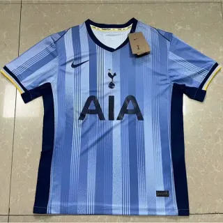 Nike Tottenham Hotspur अवें नेवी ब्लू लंबवत पट्टी V-नेक जर्सी