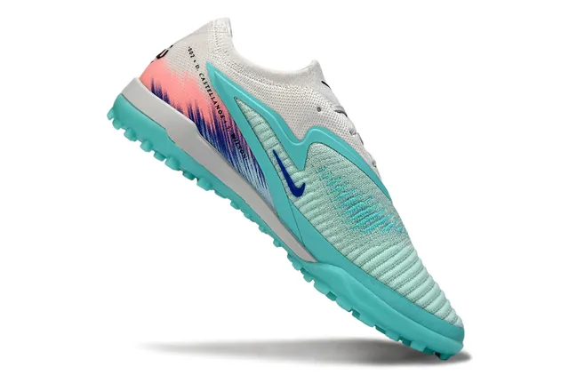Nike United 082 turquois blanc chaussures de foot gazon artificiel 2